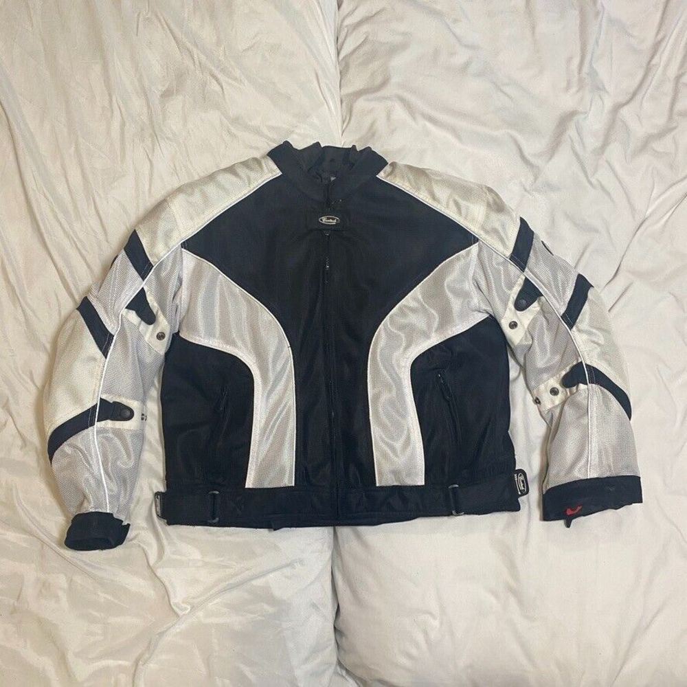 Cortech Womens LRX Air Street Motorcycle Jacket Black/White Size S.PL 16